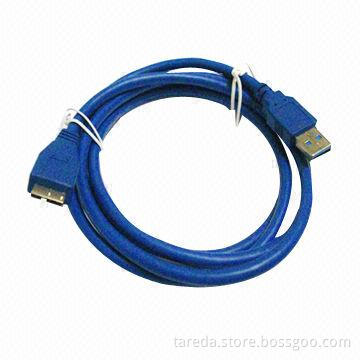 Micro USB 3.0 Cable with 5Gbps Data Rate and Gold-plated